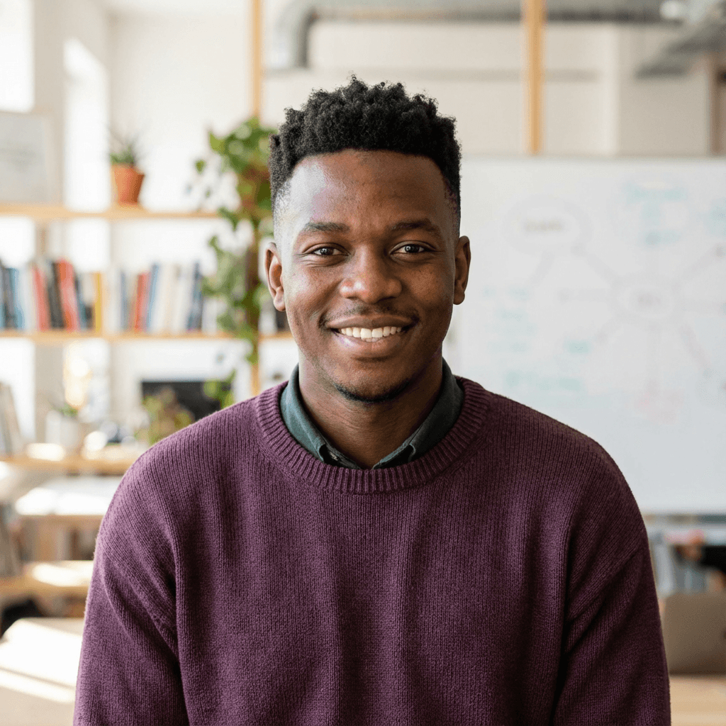 David Osei in a professional setting
